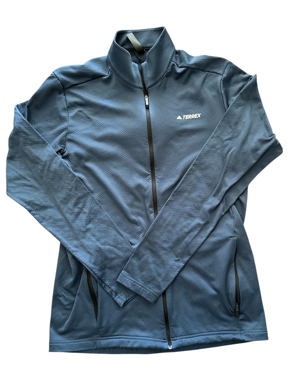 adidas Black Quilted-Texture Jacket size medium